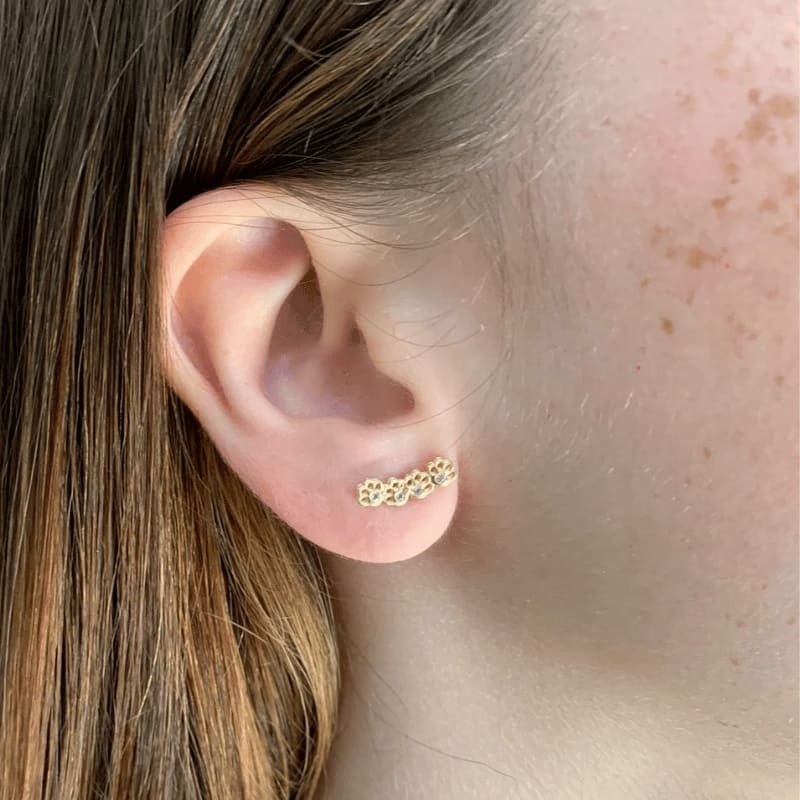 BRINCO MINI PATINHA EAR CUFF // QTDE PCT: 5 PAR // VAL UNIT: R$ 3,72