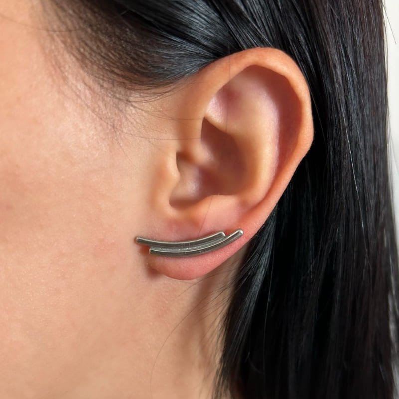 BRINCO EAR CUFF COM DOIS PALITOS // QTDE PCT: 5 PAR // VAL UNIT: R$ 2,55