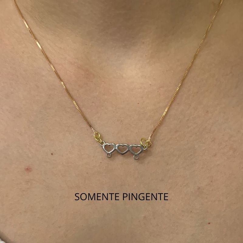 PINGENTE CANGA PARA 2 FILHOS // QTDE PCT: 5 PC // VAL UNIT: R$ 1,58
