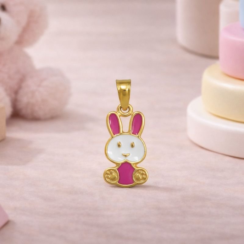 PINGENTE COELHO COM RESINA // QTDE PCT: 5 PC // VAL UNIT: R$ 2,02