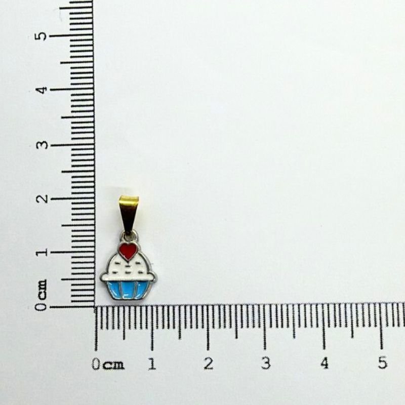 PINGENTE CUPCAKE COM RESINA // QTDE PCT: 5 PC // VAL UNIT: R$ 2,90