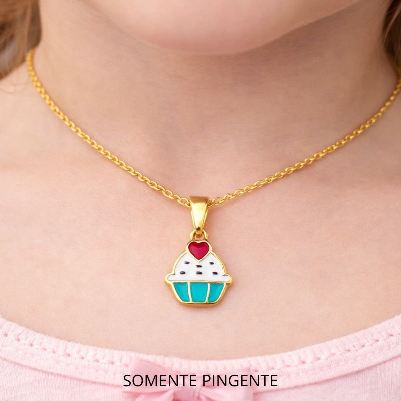 PINGENTE CUPCAKE COM RESINA // QTDE PCT: 5 PC // VAL UNIT: R$ 2,90