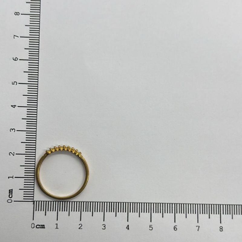 ALIANCA APARADOR ZIRCONIA N 12,14,16,18,20,22,24 // QTDE PCT: 7 PC // VAL UNIT: R$ 8,72