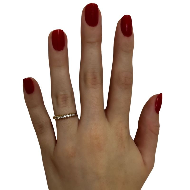 ALIANCA APARADOR ZIRCONIA N 12,14,16,18,20,22,24 // QTDE PCT: 7 PC // VAL UNIT: R$ 8,72