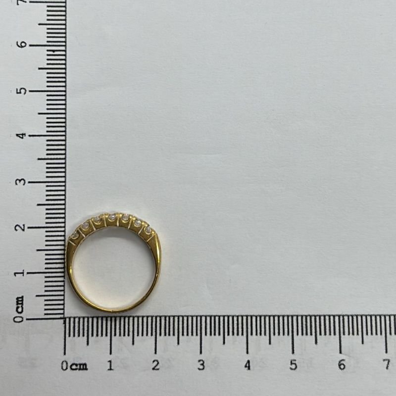 ANEL ALIANCA APARADOR COM ZIRCONIAS N 14,16,18,20,22,24 // QTDE PCT: 6 PCS // VAL UNIT: R$ 10,87