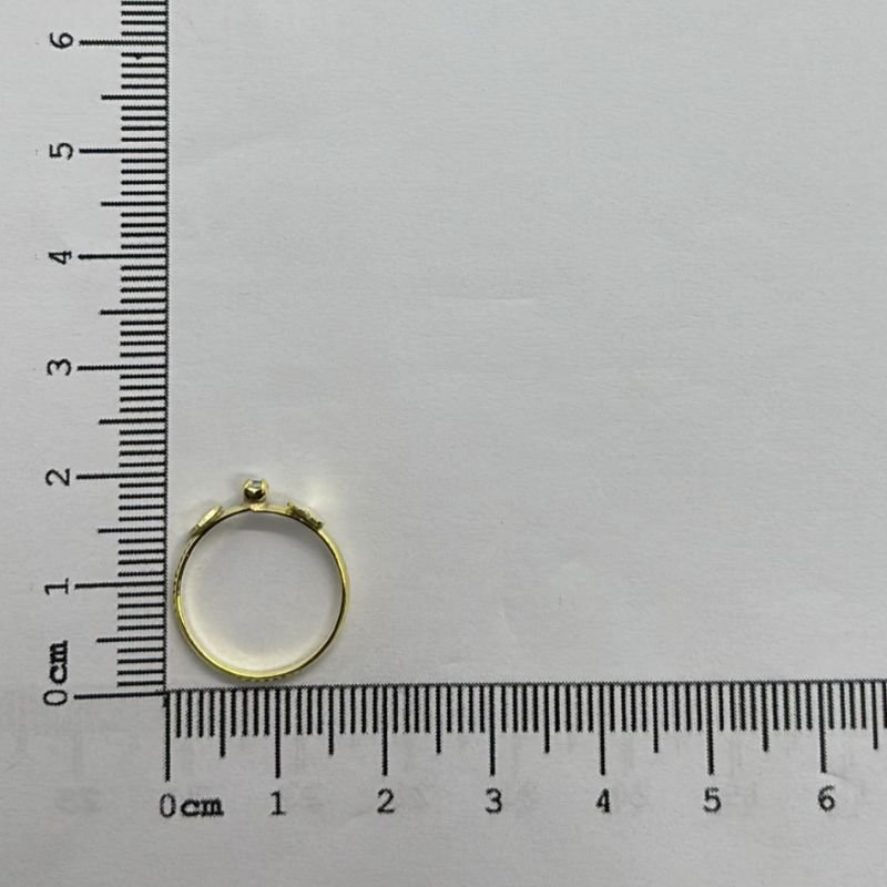 ANEL MINI CORACAO COM ZIRCONIA N 6,8,10,12 // QTDE PCT: 10 PCS // VAL UNIT: R$ 3,73