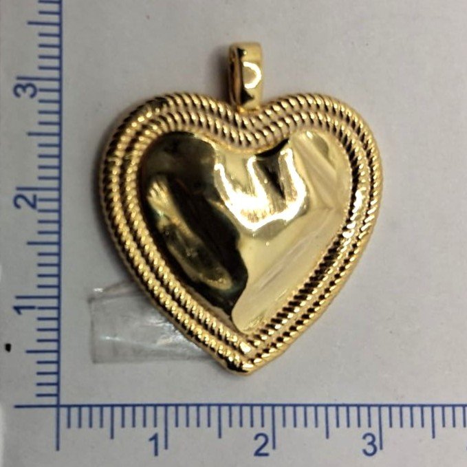 PINGENTE HEART GRANDE // QTDE PCT: 6 PC // VAL UNIT: R$ 6,70