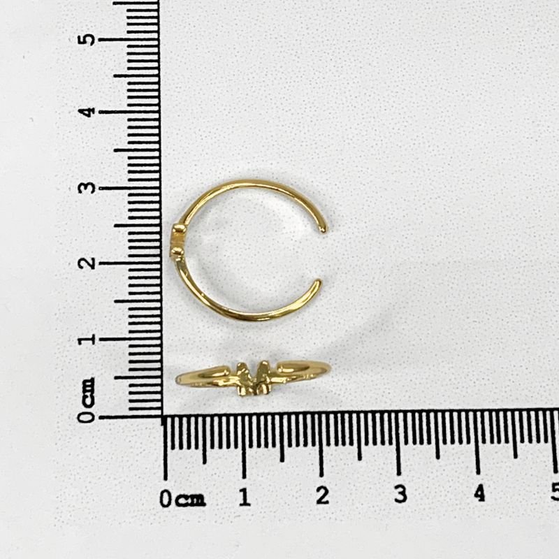 ALIANCA LETRINHAS ARO ABERTO // QTDE PCT: 6 PC // VAL UNIT: R$ 5,60
