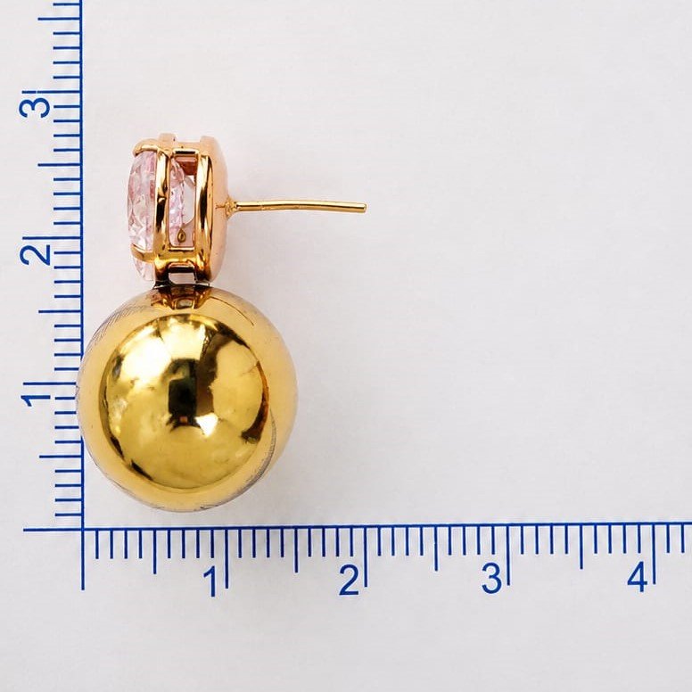 BRINCO BOLA 16MM COM ZIRCONIA 10MM // QTDE PCT: 5 PAR // VAL UNIT: R$ 7,50