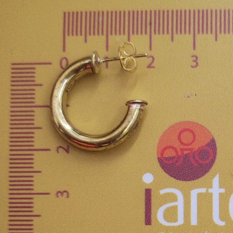ARGOLA TUBO LISO TAM. 13MM // QTDE PCT: 5 PAR // VAL UNIT: R$ 4,98
