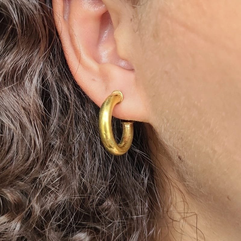 ARGOLA TUBO LISO TAM. 13MM // QTDE PCT: 5 PAR // VAL UNIT: R$ 4,98