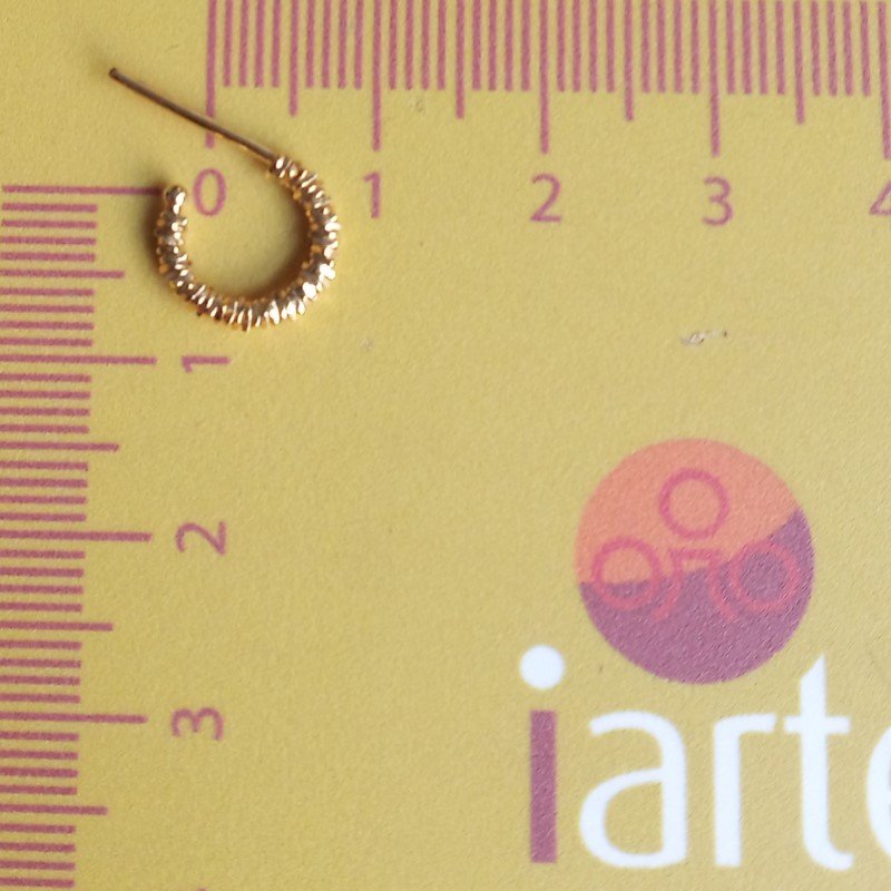 ARGOLA FIO TRABALHADO TAM. 8MM // QTDE PCT: 5 PAR // VAL UNIT: R$ 3,36