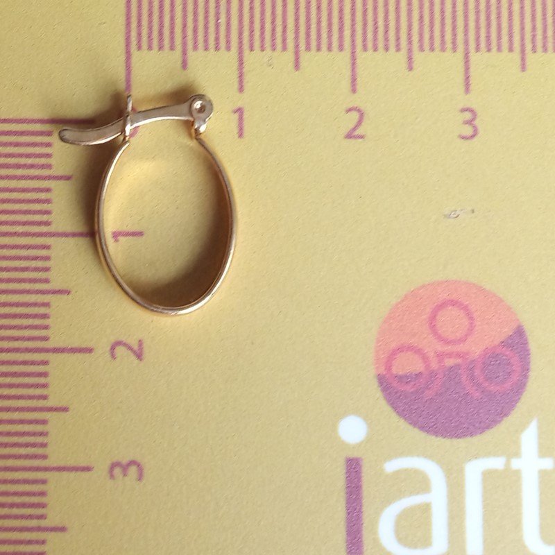 BRINCO OVAL FIO MEIA-CANA TAM. 18MM // QTDE PCT: 5 PAR // VAL UNIT: R$ 3,54