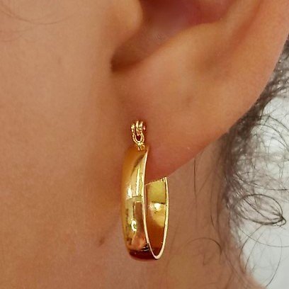 BRINCO OVAL FIO MEIA-CANA TAM. 18MM // QTDE PCT: 5 PAR // VAL UNIT: R$ 3,54