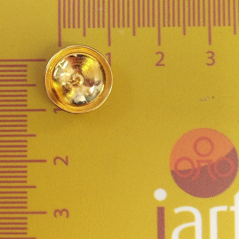 BRINCO CHAPA REDONDA OCA TAM 13MM // QTDE PCT: 5 PAR // VAL UNIT: R$ 3,90