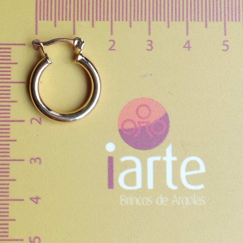 ARGOLA TUBO LISO TAM. 13MM // QTDE PCT: 5 PAR // VAL UNIT: R$ 4,80