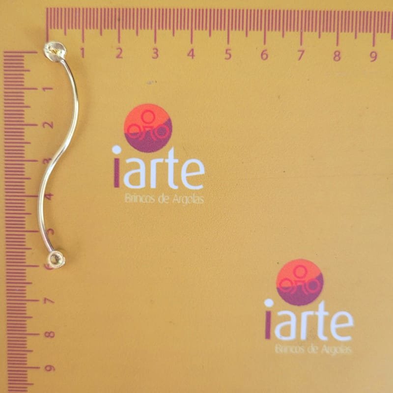 BRINCO FIO LISO COM ZIRCONIA // QTDE PCT: 3 PAR // VAL UNIT: R$ 7,95