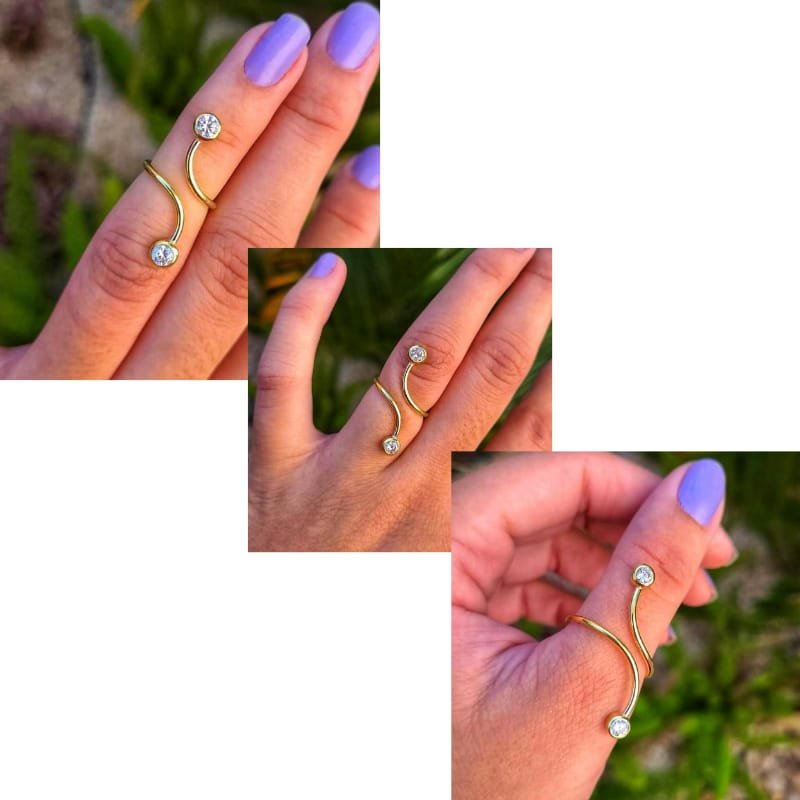 TRIO ANEL FIO LISO COM ZIRCONIA TAM 14/16/20 ANEL ABERTO EM LATAO BRUTO COM DUAS ZIRCONIAS NAS PONTAS IDEAL PARA BANHO PERSONALIZADO E REVENDA // QTDE PCT: 3 PC // VAL UNIT: R$ 4,98