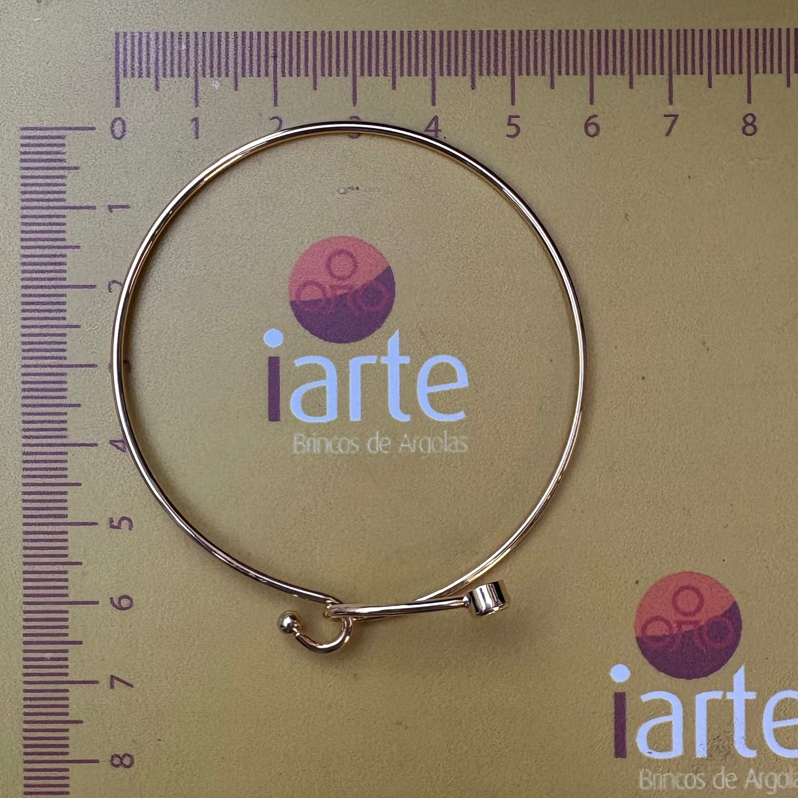 PULSEIRA BRACELETE ZIRCONIA TAM 55MM PULSEIRA EM LATAO BRUTO MODELO OVAL COM BASE PARA CRISTAL IDEAL PARA MONTAGEM PROFISSIONAL // QTDE PCT: 5 PC // VAL UNIT: R$ 5,45
