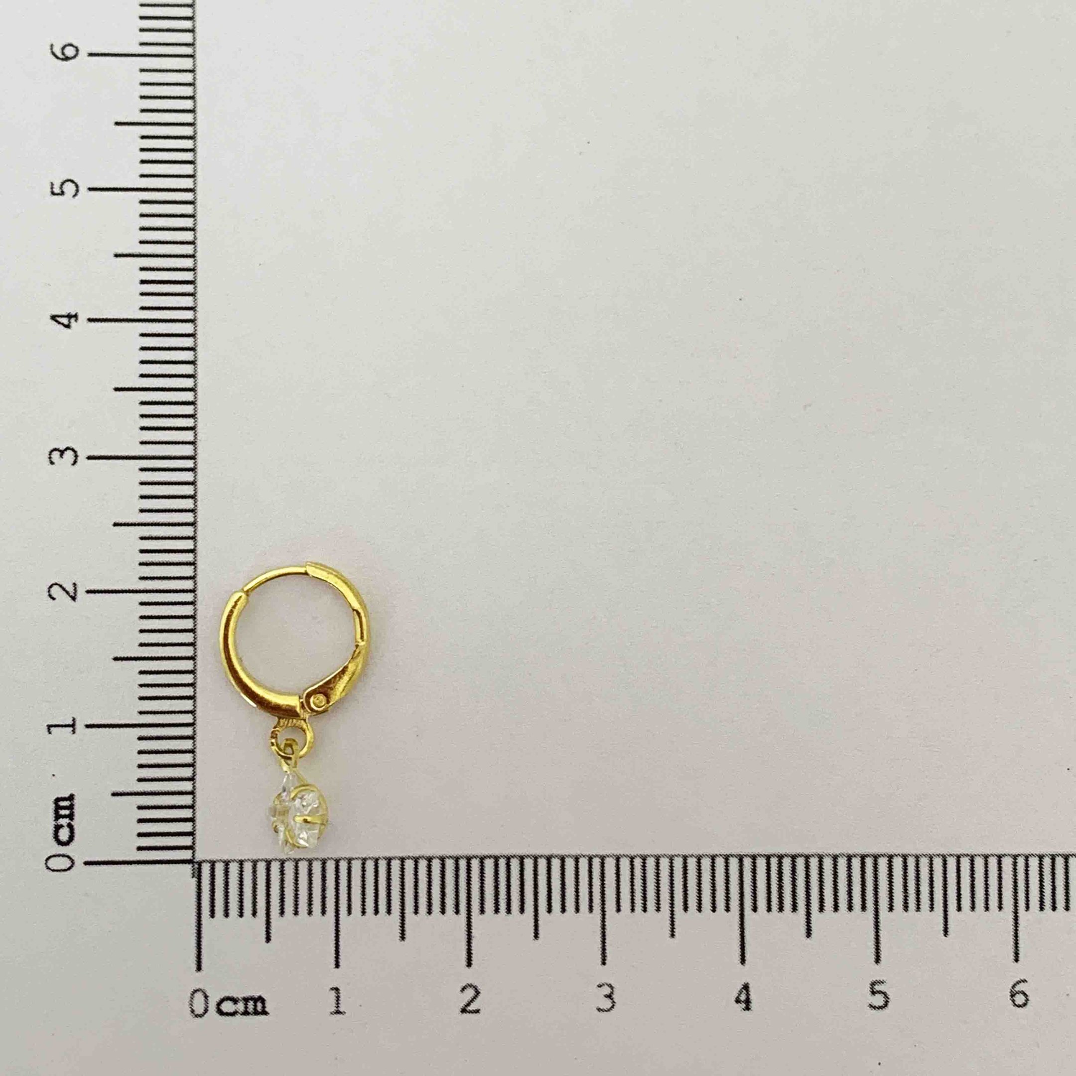 BRINCO TRANQUETA 1 ZIRCONIA ESTRELA 6MM // QTDE PCT: 5 PAR // VAL UNIT: R$ 3,66
